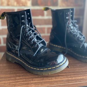 Classic Doc Martens Patent Lace Up Boots